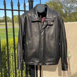 Couture By J. Park Black Leather Jacket XL